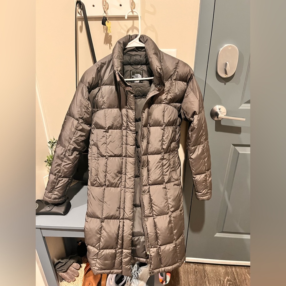 Gray North Face women’s parka